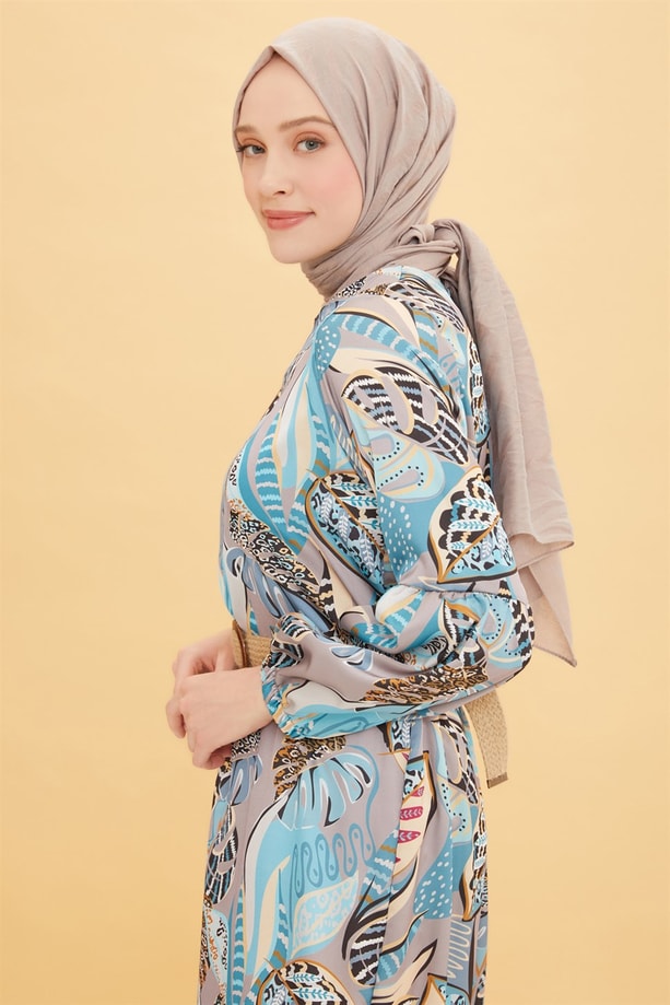 Armine Elbise 22YD4332 Aqua
