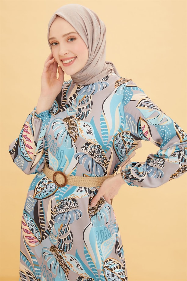 Armine Elbise 22YD4332 Aqua