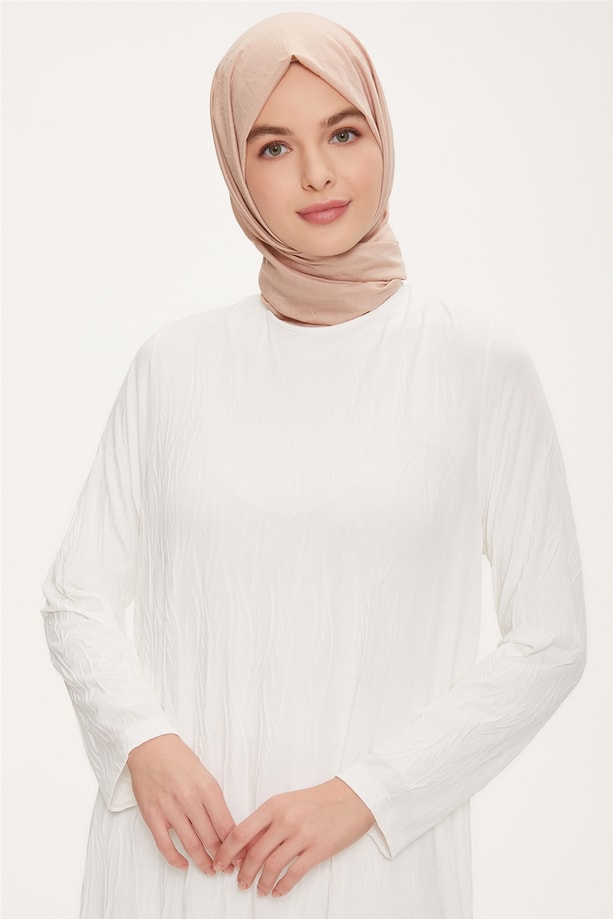 Armine Elbise 22YD4336 Ekru