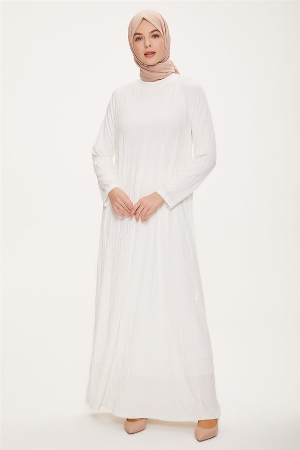 Armine Elbise 22YD4336 Ekru