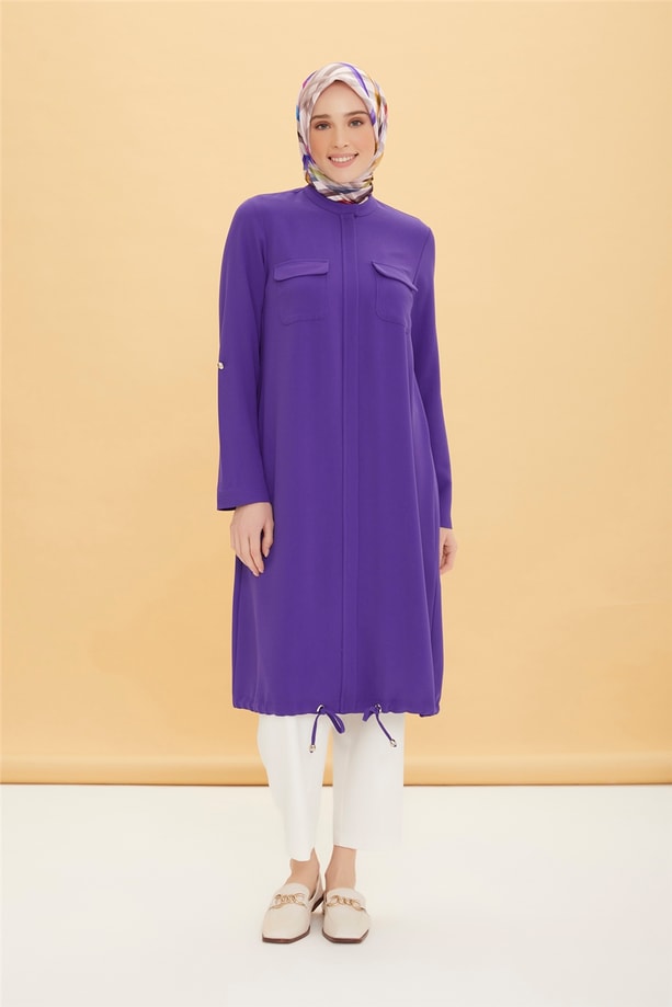 Armine Cepli Spor Tunik 21K4359 Mor