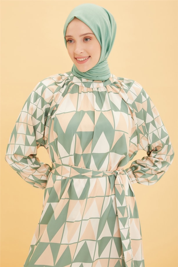 Armine Elbise 22YD4406 Yeşil