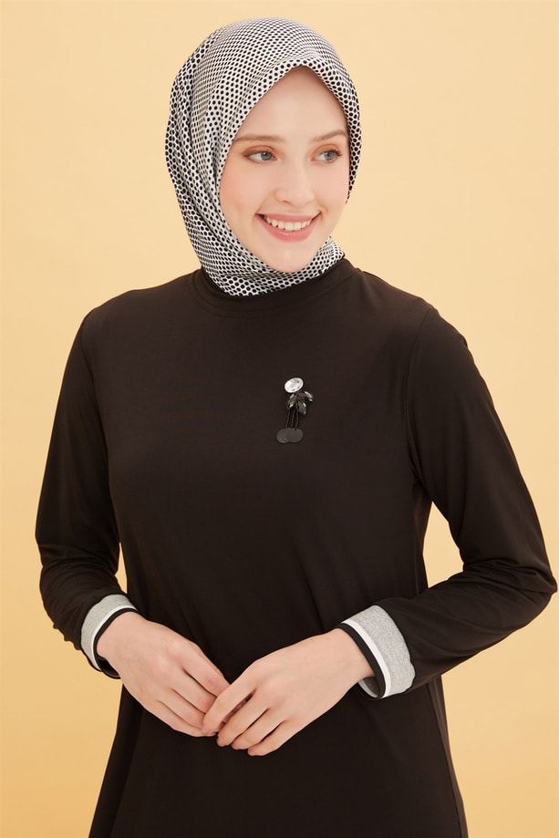 Armine Elbise 22YD4412 Siyah
