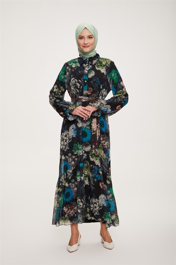 Armine Elbise 22YD4418 Mavi