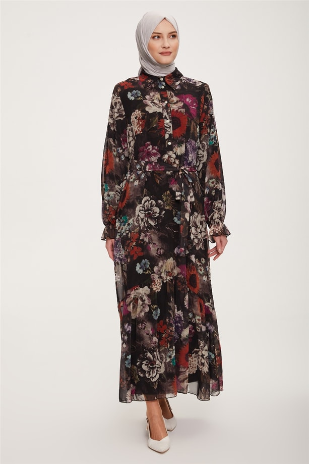 Armine Elbise 22YD4418 Siyah