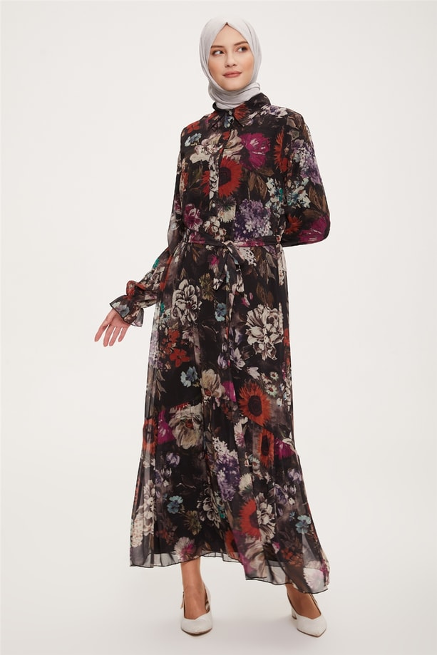 Armine Elbise 22YD4418 Siyah