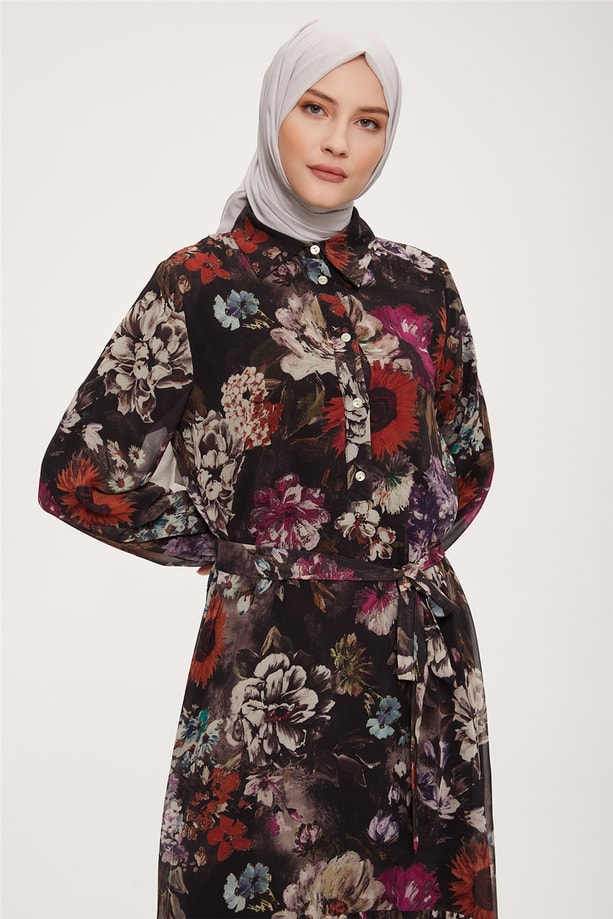 Armine Elbise 22YD4418 Siyah