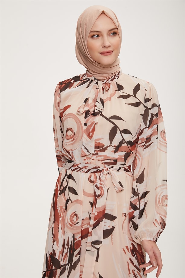 Armine Elbise 22YD4419 Bej