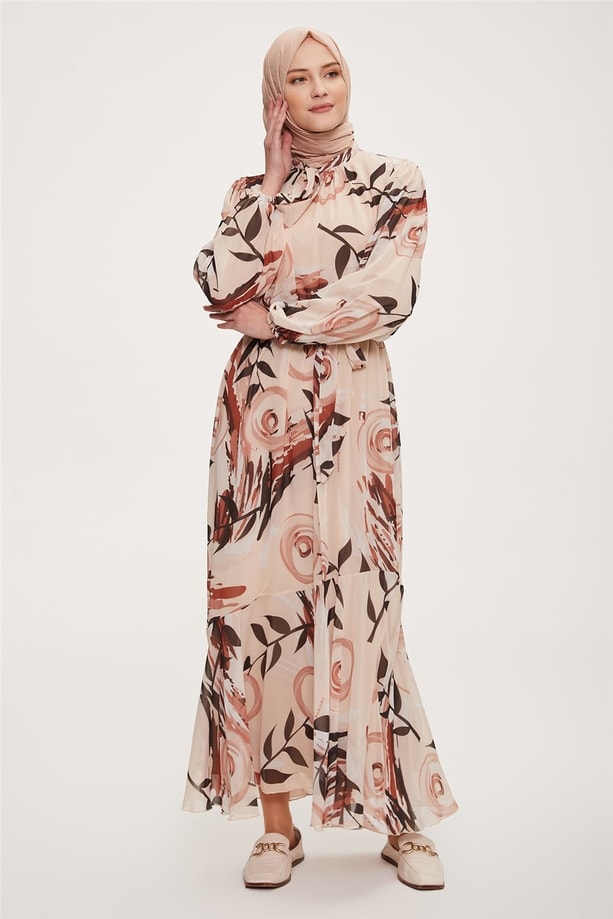 Armine Elbise 22YD4419 Bej