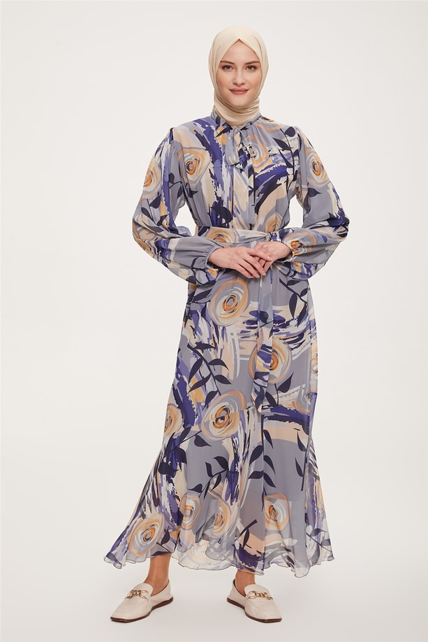 Armine Elbise 22YD4419 Gri