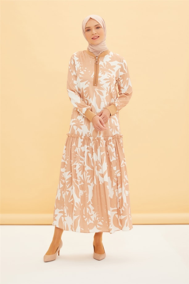 Armine Elbise 22YD4426 Bej