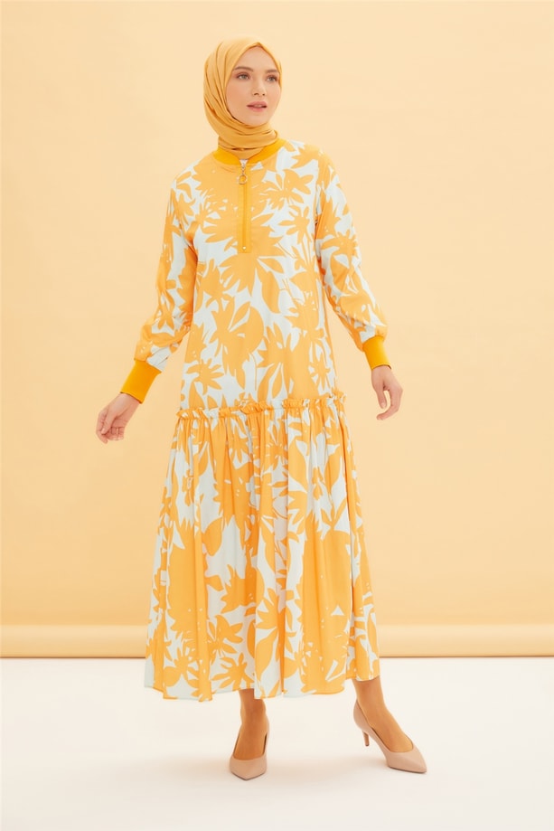 Armine Elbise 22YD4426 Oranj
