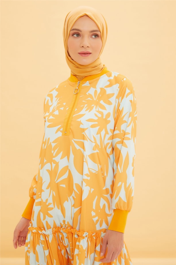 Armine Elbise 22YD4426 Oranj