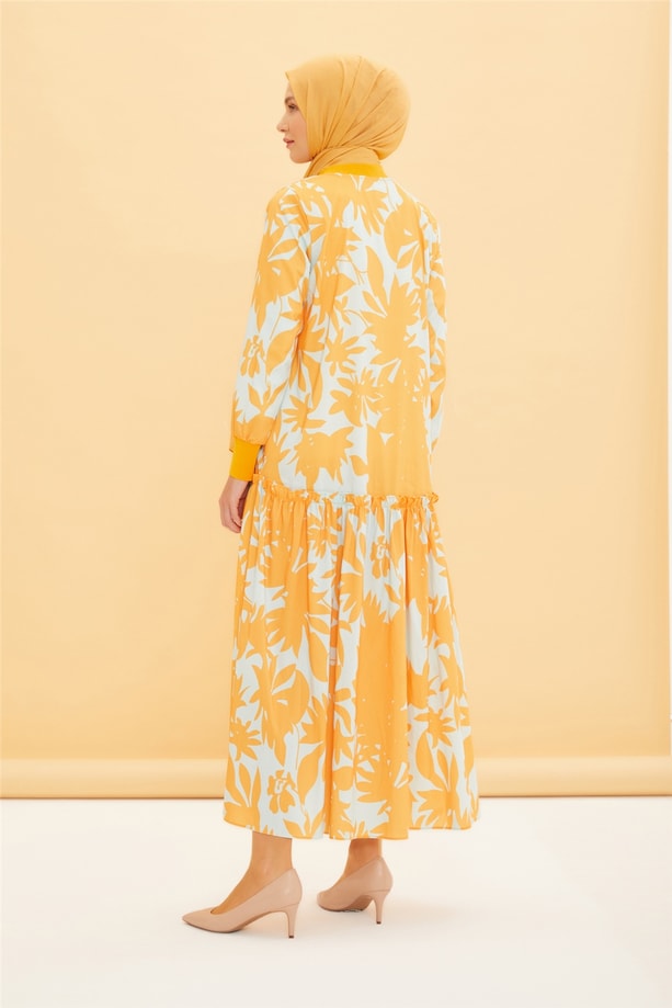 Armine Elbise 22YD4426 Oranj