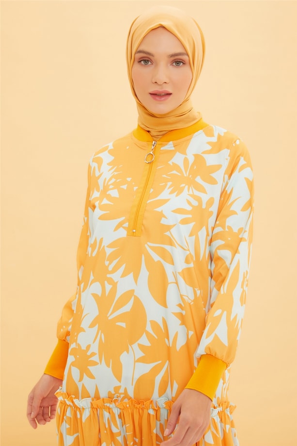 Armine Elbise 22YD4426 Oranj