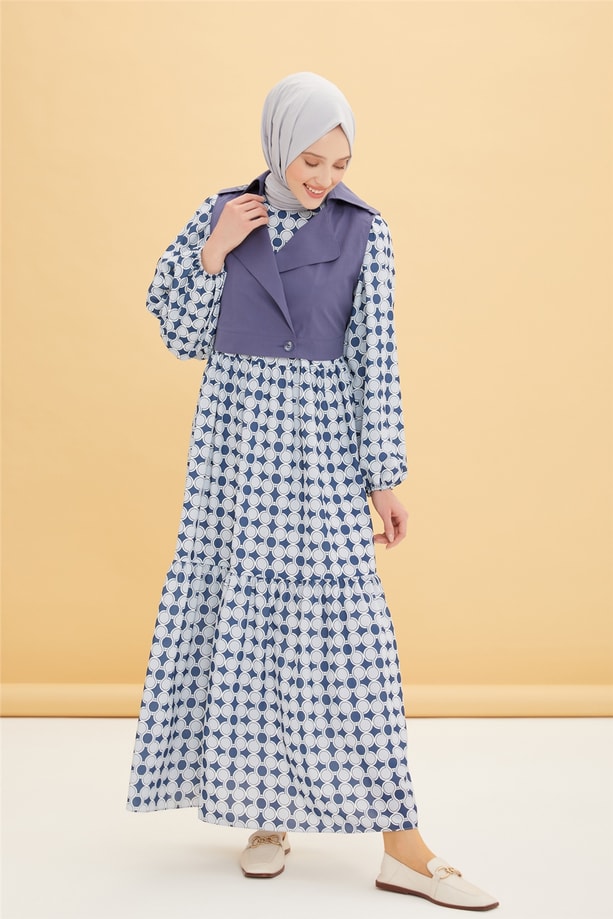 Armine Yelek 22Y4701 İndigo