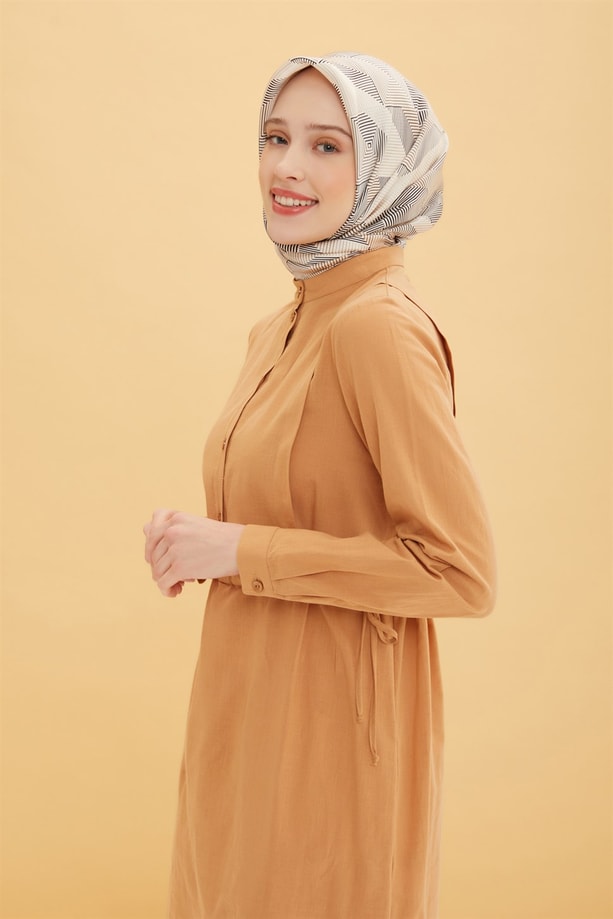 Armine Yandan Bağlamalı Tunik 22Y4803 Camel