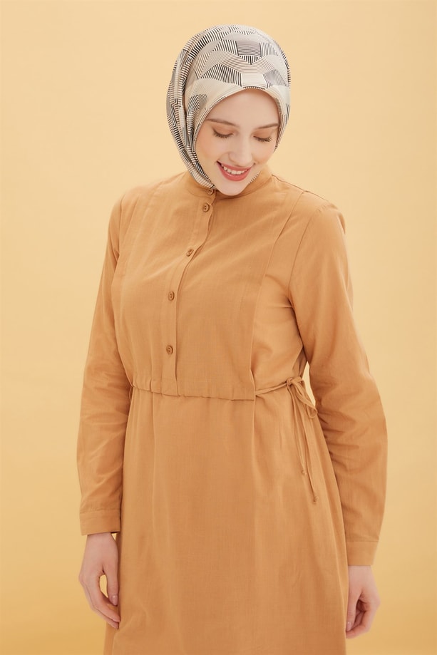 Armine Yandan Bağlamalı Tunik 22Y4803 Camel
