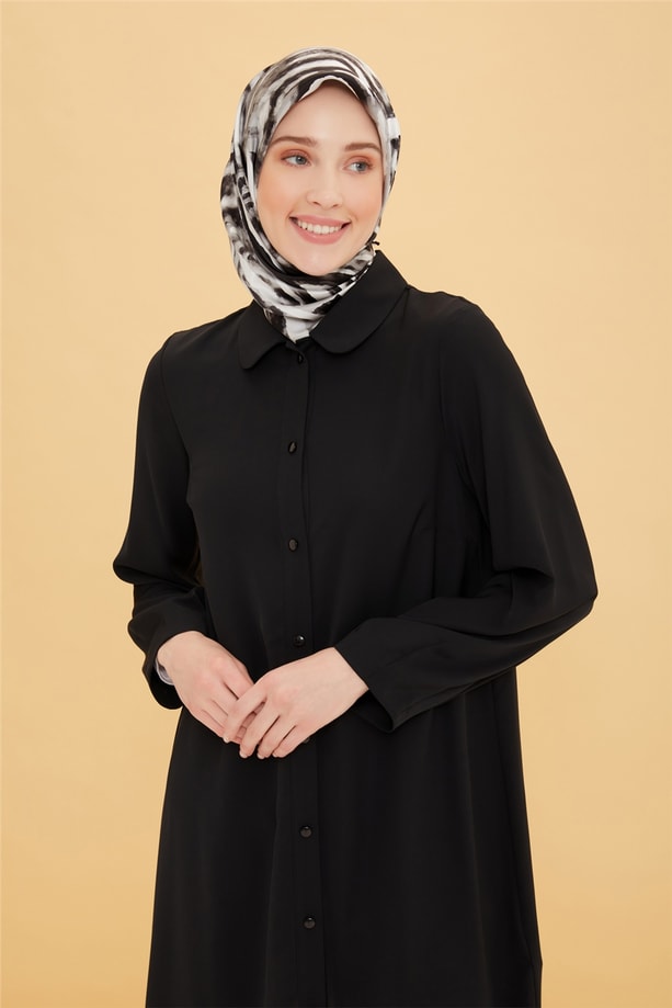 Armine Pilisoley Detaylı Tunik 22Y4807 Siyah