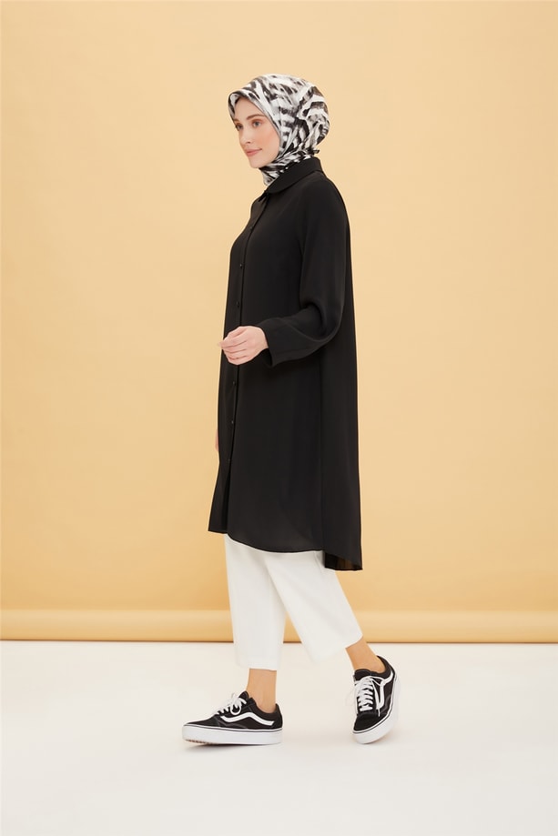 Armine Pilisoley Detaylı Tunik 22Y4807 Siyah