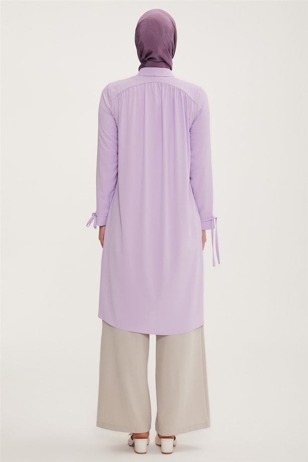 Armine Çiçek İşlemeli Tunik 22Y4814 Lila