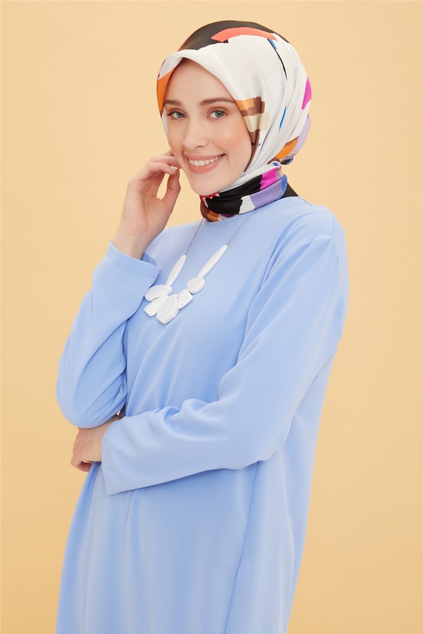 Armine Kolye Detaylı Tunik 22Y4825 Mavi