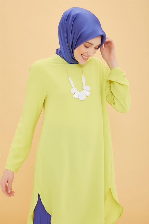 Armine Kolye Detaylı Tunik 22Y4825 Lime Yeşili