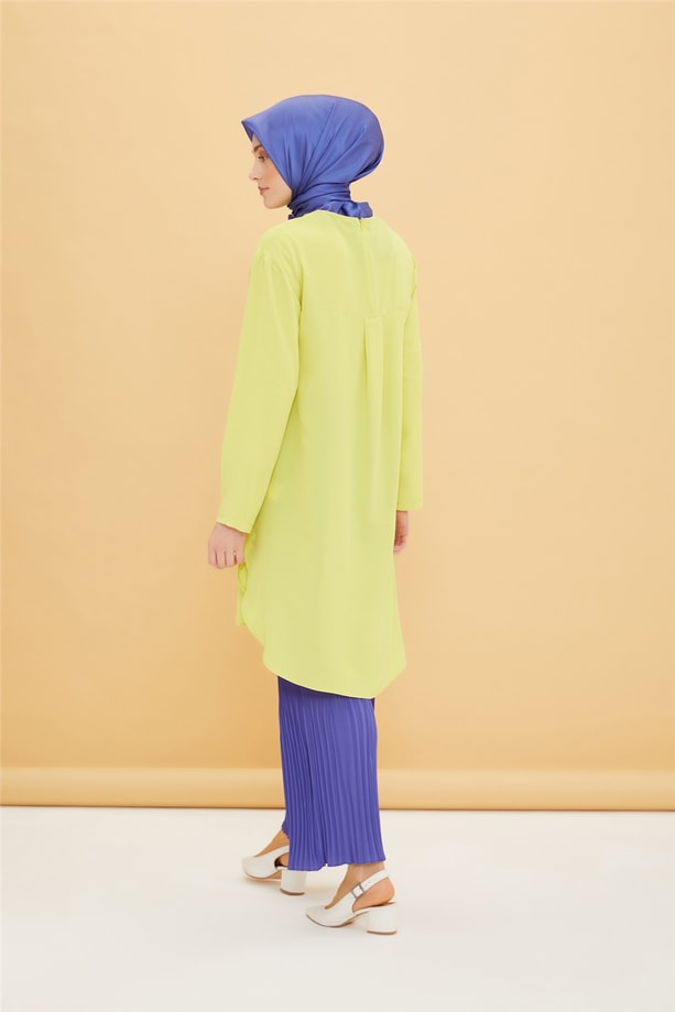 Armine Kolye Detaylı Tunik 22Y4825 Lime Yeşili