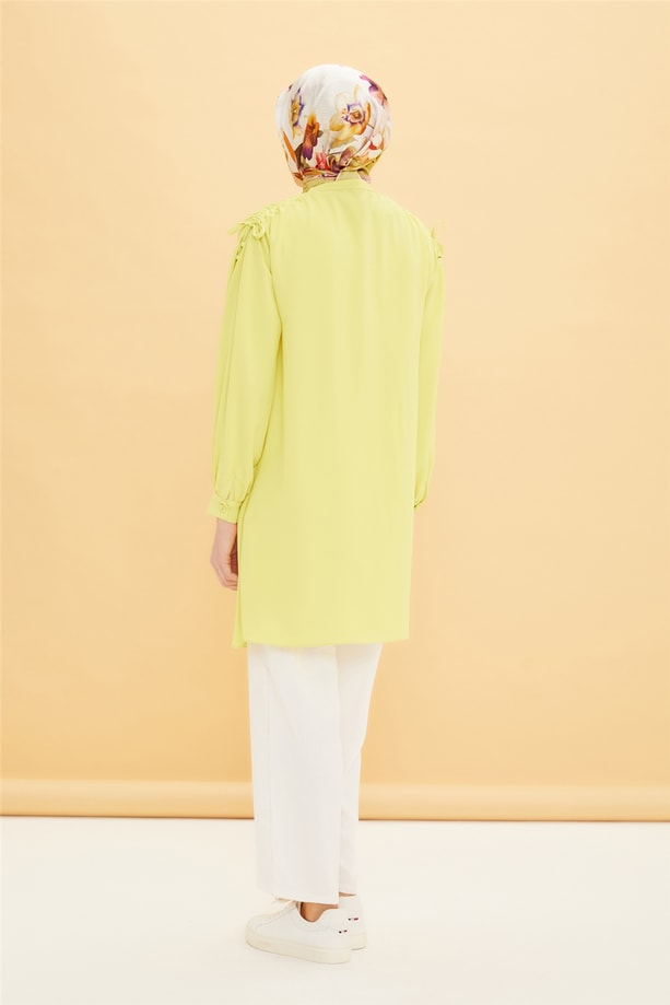 Armine Omzu Tünelli Tunik 22Y4832 Lime Yeşili
