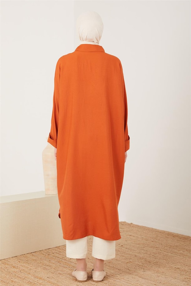 Armine Önü İşlemeli Tunik 22Y4834 Tarçın
