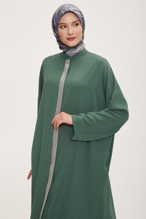 Armine Önü Taş Şeritli Giy Çık 22Y4901 Çam Yeşili