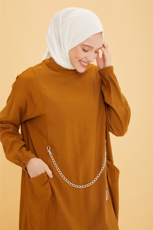 Armine Trend Tunik 22YT492 Yağ Yeşili