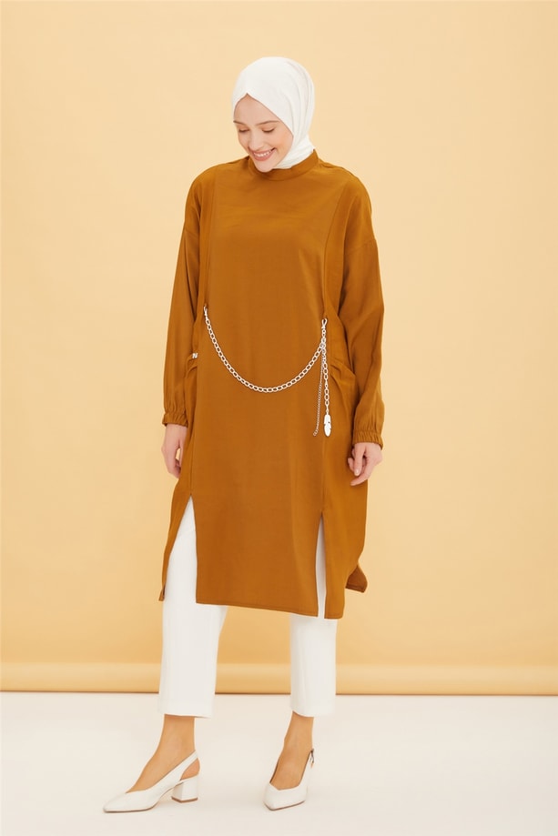 Armine Trend Tunik 22YT492 Yağ Yeşili