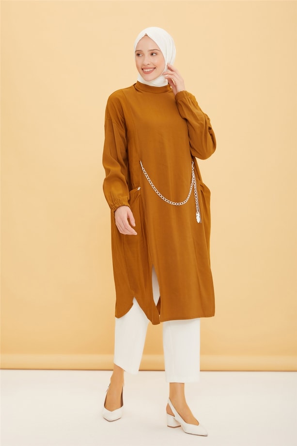 Armine Trend Tunik 22YT492 Yağ Yeşili