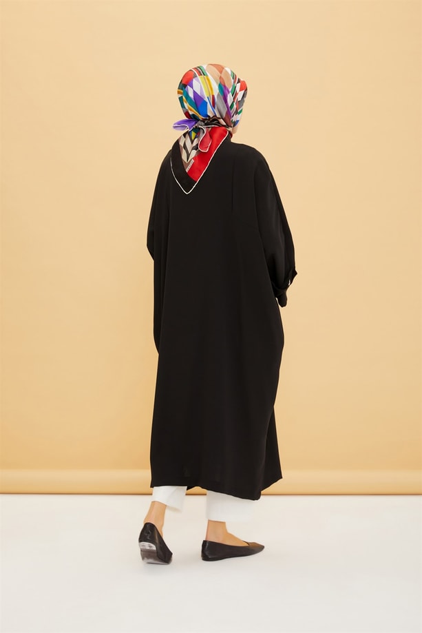 Armine Oversize Duble Kol Giy Çık 22Y5706 Siyah