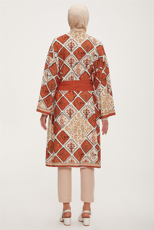 22Y5714 Armine Kimono Kahverengi