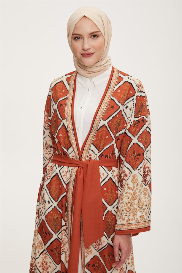 22Y5714 Armine Kimono Kahverengi