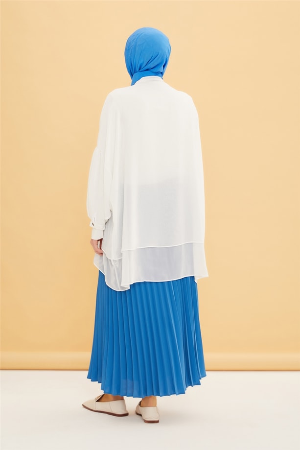 Armine Oversize Kumaş Özellikli Ceket 22Y5804 Ekru