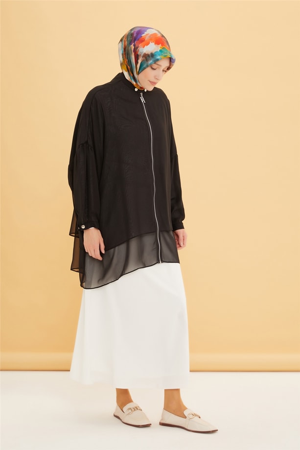 Armine Oversize Kumaş Özellikli Ceket 22Y5804 Siyah