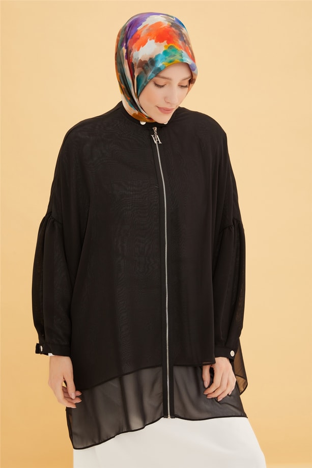 Armine Oversize Kumaş Özellikli Ceket 22Y5804 Siyah