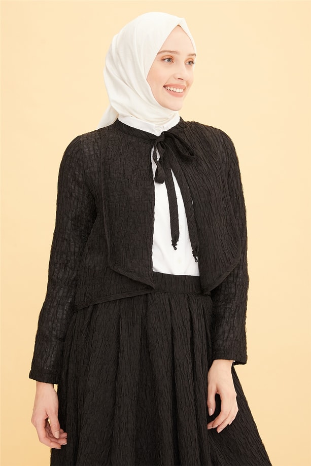 Armine İşleme Detaylı Takım 22Y6410 Siyah