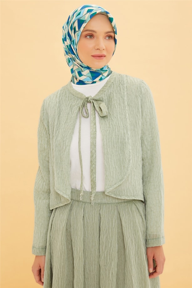 Armine İşleme Detaylı Takım 22Y6410 Su Yeşil