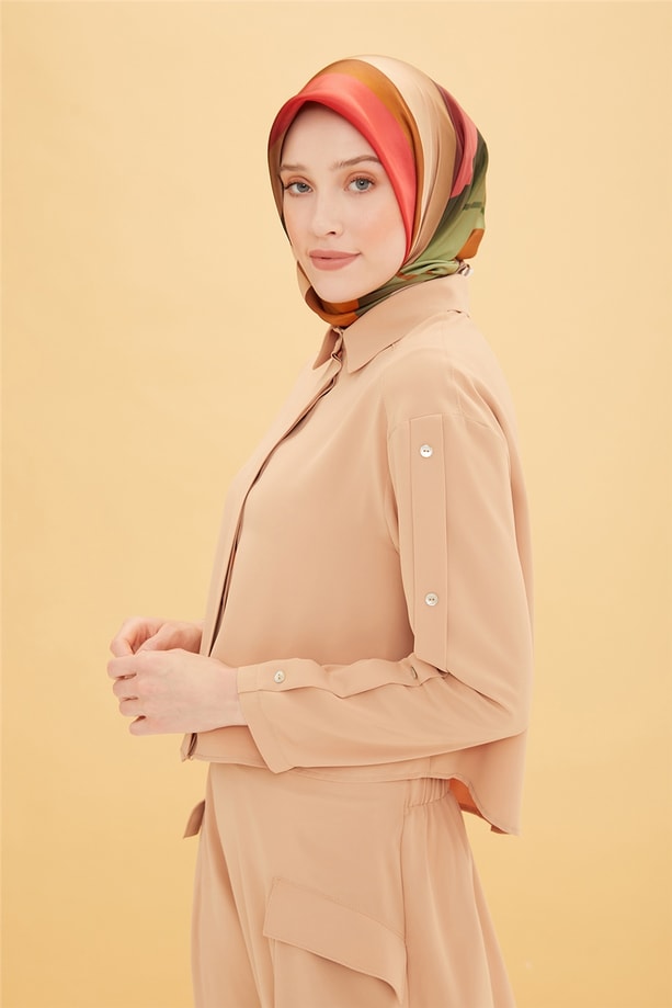 Armine Sedef Aksesuarlı Etekli Takım 22Y6428 Camel