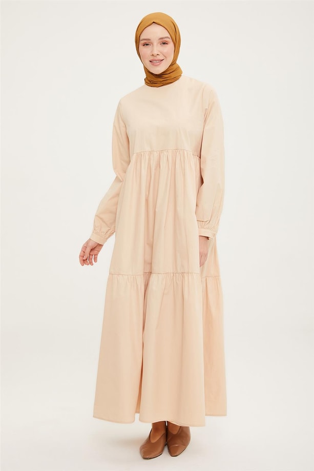 Armine Elbise 22YD7501 Bej