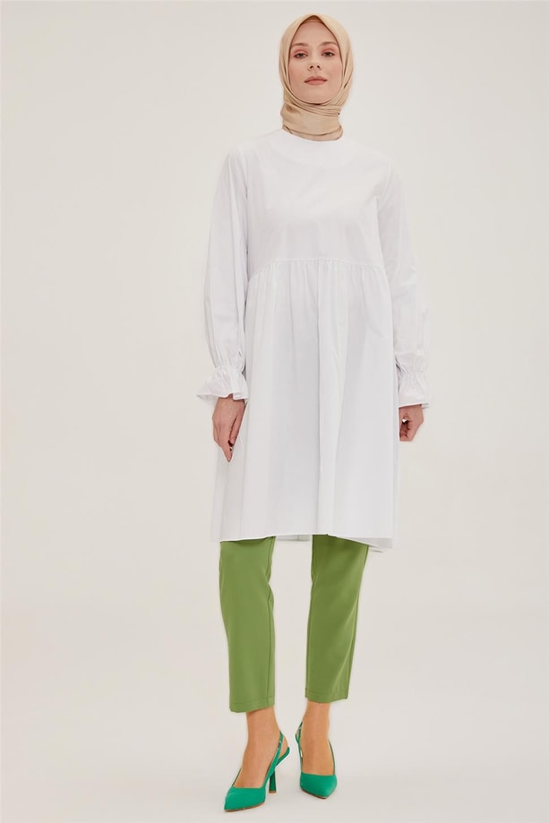 Armine Tunik 22YD7503 Beyaz