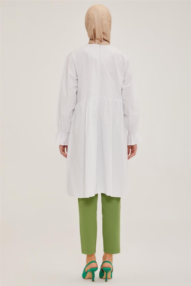 Armine Tunik 22YD7503 Beyaz