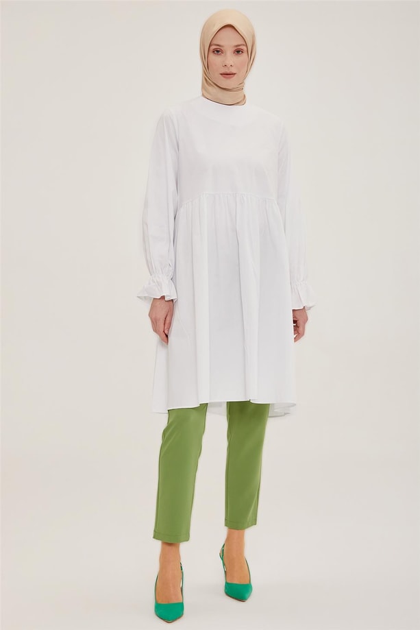 Armine Tunik 22YD7503 Beyaz