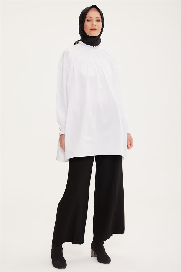 Armine Tunik 22YD7511 Beyaz