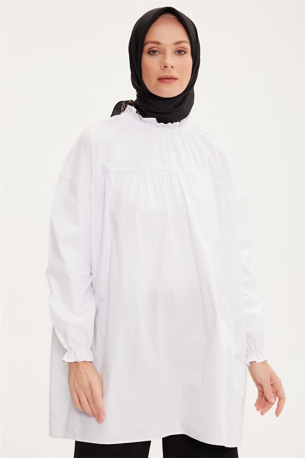 Armine Tunik 22YD7511 Beyaz