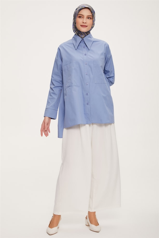 Armine Tunik 22YD7520 İndigo